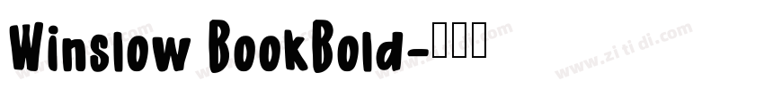 Winslow BookBold字体转换